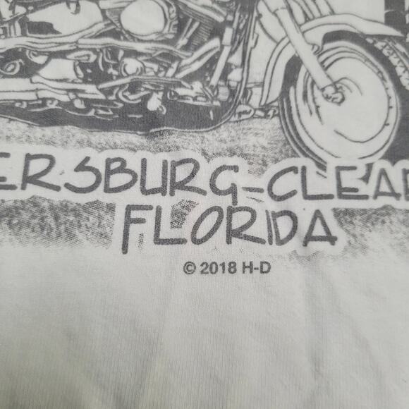 Harley-Davidson Bert's Barracuda FL T-Shirt Mens Medium Biker Muscle Tee - Picture 5 of 10
